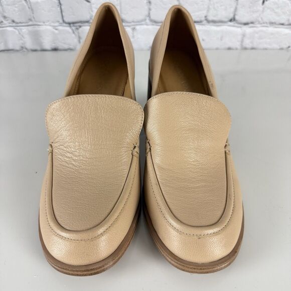 Crown Vintage Caitlun Pump Off White Block Heel Business Casual Shoe - Picture 4 of 16